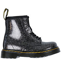 Dr. Martens Stígvél - 1460 T - Þokur Glitter - Black/Silfur