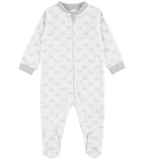Fixoni Nightsuit w. Zipper/Feet - Grey Melange
