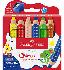 Faber-Castell Colouring Pencils - XXL Jumbo Grip + Tips - 6 pcs