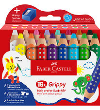 Faber-Castell Colouring Pencils - XXL Jumbo Grip + Tips - 16 pcs