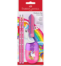 Faber-Castell Blýantasett - Unicorn - 4 Partar - Bleikt
