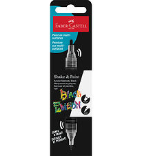 Faber-Castell Tússlitir - Hrista&Málning Akrýl - Svart