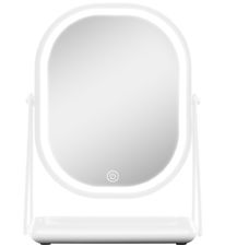 Gillian Jones Table mirror - Oval - LED/Tray - White