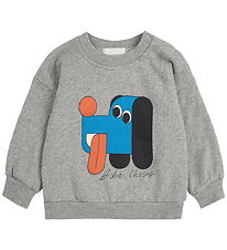 Bobo Choses Sweatshirt - Hundkompis - Light Heather Grey