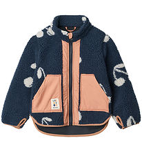 Liewood Fleece Jacket - Noam - Cherry Blossom/Classic Navy