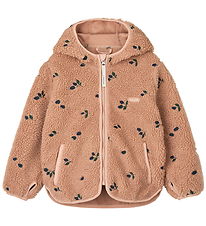 Liewood Fleece Jacket - Mara - Berry/Pale Tuscany/Embroidery