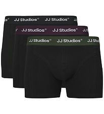 Jack & Jones Boxers - 3-Pack - JacSoho - Black/Plum Perfect