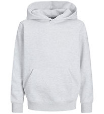 Jack & Jones Hoodie - JjEurban - White Melange