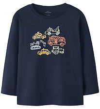 Name It Bluse - NmmVictor - Navy Blazer/Fahrzeuge