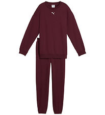 Puma Sweat Set - Loungewear Oversized - Ruby Shimmer