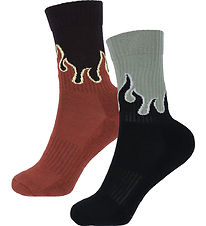Molo Socks - 2-Pack - Norman - Flames Socks