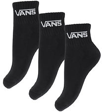 Vans Sokkar - 3 Pakki - Classic+ Hálfleikur Crew Black