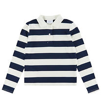 Grunt Polo shirt - GrAnte - Navy/White Striped