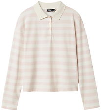 LMTD Polo blouse - NlfKliva - Crystal Pink/White Stripes