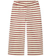 Lil'Atelier Trousers - Trousers - NmfLimia - Turtledove/Red Dahl