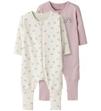 Name It Nightsuit - 2-Pack - Noos - NbfNightsuit - Jet Stream/W/