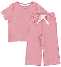 Petit Bateau Pyjama Set - Peony/Marshmallow