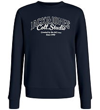 Jack & Jones Sweatshirt - JjMakoto - Sky Captain/BIG Print