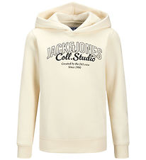 Jack & Jones Kapuzenpullover - JjMakoto - Antique White/BIG Prin
