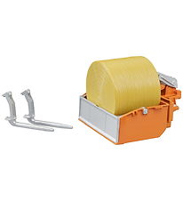 Bruder Tractor Trailer - w. 1 Round bale