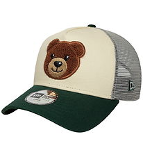 New Era Lippis - Rekkakuski - Bear - Light Beige/Vihreä