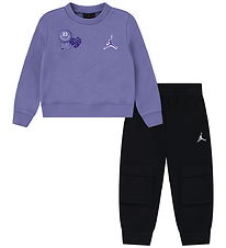Jordan Sweatset - Schwarz/Lila
