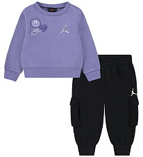 Jordan Sweatset - Schwarz/Lila