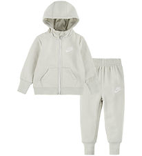 Nike Sweatset - Cardigan/Jogginghosen - Light Knochen
