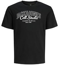 Jack & Jones T-shirt - JjMakoto - Black/BIG Print