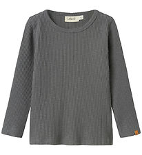 Lil' Atelier Bluse - Rib - NmmRajo - Slim - Poppy Seed
