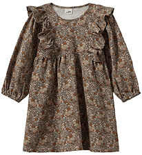 Sofie Schnoor Dress - LulsSB - Brown w. Flowers
