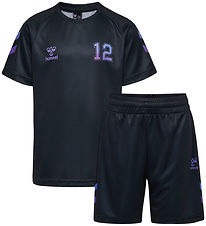 Hummel Trainingsanzug - HmlShimmer Set - Black/Cayenne