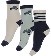 Name It Socks - 3-Pack - NmmLams - Jadeite/Navy Blazer + Peyo