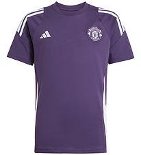 adidas Performance Football Shirt - MUFC Y - AURPLU/White
