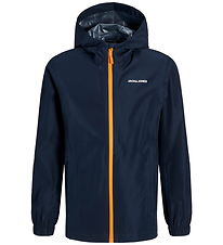 Jack & Jones Rain Jacket - JjefLynn - Sky Captain/Dark Cheddar