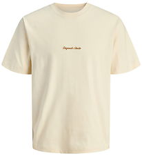 Jack & Jones T-shirt - Noos - JorNorrebro - Antique White w. Log