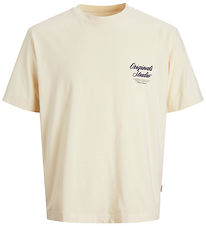 Jack & Jones T-shirt - JorNorrebro - Antique White w. Print