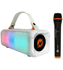 N-Gear Speaker with 1 Microphone - Wireless - White