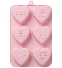 Rice Cake mold - Silicone - Heart - Pink