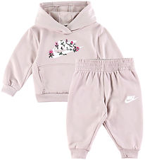 Nike Sweat Set - Hoodie/Sweatpants - Platinum Violet