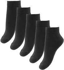 Fuzzies Sneaker-Socken - 5er-Pack - Schwarz