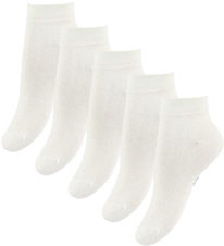 Fuzzies Sneaker-Socken - 5er-Pack - Weiß