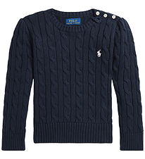 Polo Ralph Lauren Blouse - Knitted - Cable - Navy