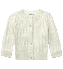 Polo Ralph Lauren Cardigan - Knitted - Mini Cable - Warm White