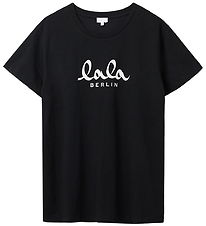 Lala Berlin T-shirt - Lala - Black w. White
