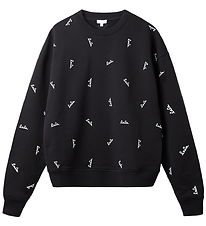 Lala Berlin Sweatshirt - Shiloh - Black w. White