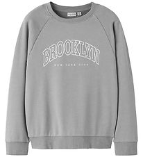 Name It Sweatshirt - NkmVion - Ultimate Grey/Brooklyn Neu