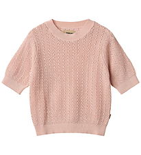 Wheat T-shirt - Stickad - Alva - Powder