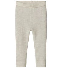 Name It Leggings - Wool - Rib - Noos - NbnWax - Nacreous Cloud
