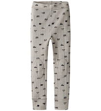 Name It Leggings - Wolle - Noos - NmmWang - Perlmutt Cloud/Small